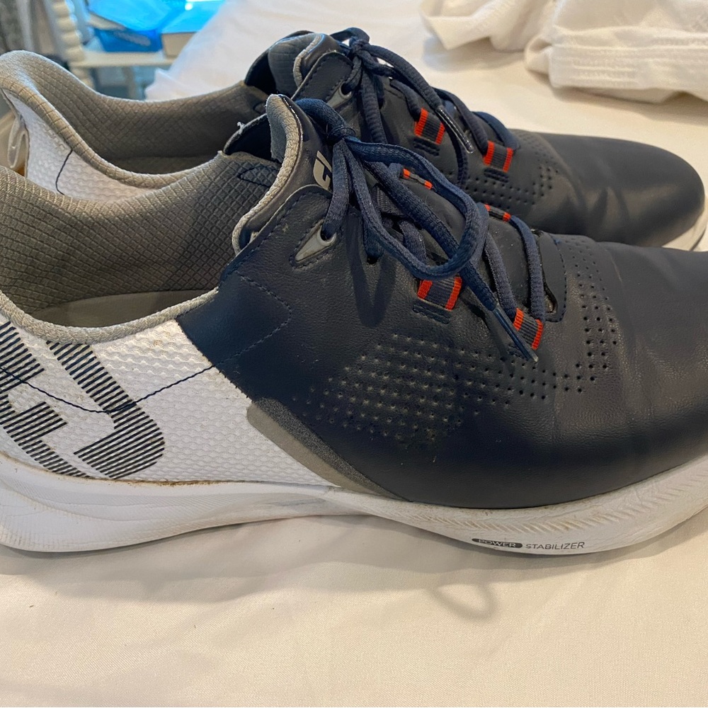 Footjoy gold shoes